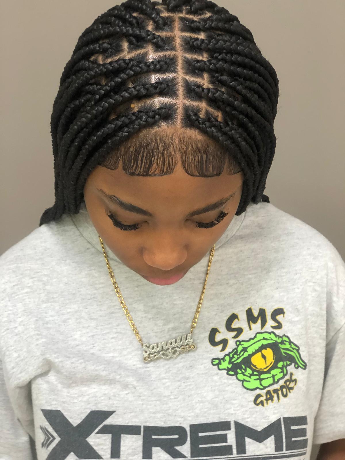 Cornrows & Feed-Ins by Naromie's Touch